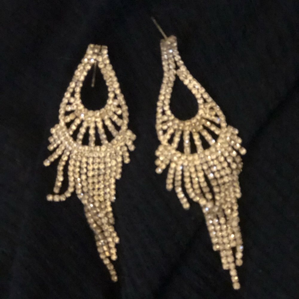 Rhinestone earrings